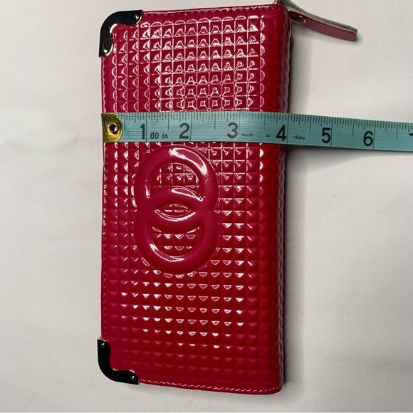 Unbranded Zippered Wallet NWOT Hot Pink - Picture 4 of 5